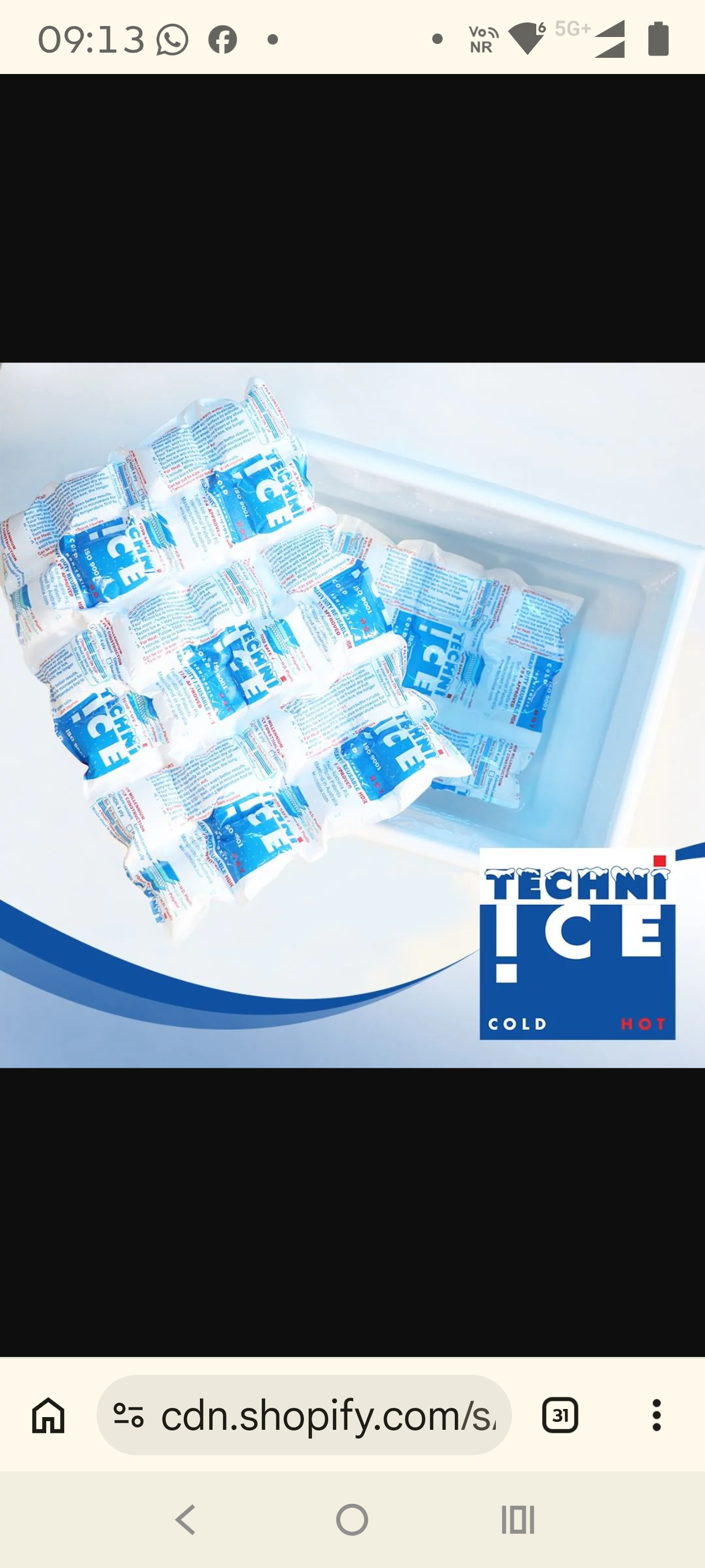 Techniice 4 Ply Reusable Ice & Heat Sheets — stack on cooler